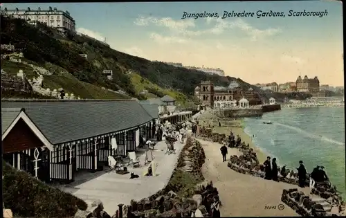 Ak Scarborough North Yorkshire, Bungalows, Belvedere Gardens