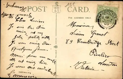 Ak Harrogate Yorkshire England, James Street