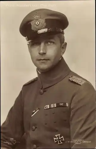 Ak Prinz Adalbert von Preußen in Uniform, Portrait, Liersch 7972