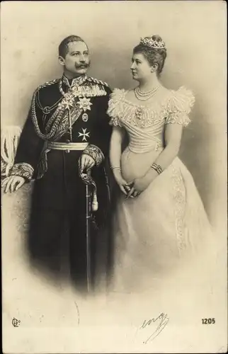 Ak Deutsches Kaiserpaar, Kaiser Wilhelm II., Kaiserin Auguste Viktoria