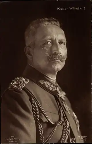 Ak Kaiser Wilhelm II., Portrait, Uniform