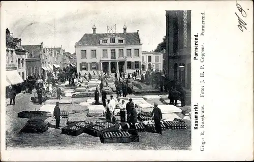 Ak Purmerend Nordholland Niederlande, Käsemarkt