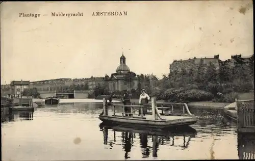 Ak Amsterdam Nordholland Niederlande, Plantage, Muidergracht