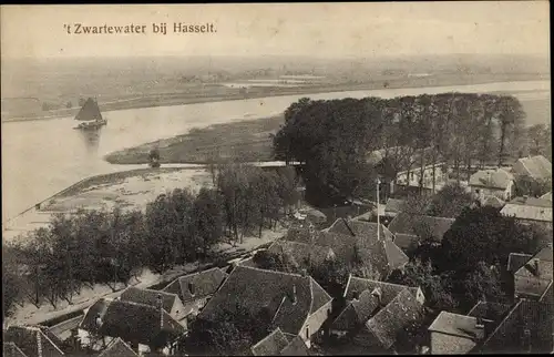 Ak Hasselt Overijssel, Schwarzwasser