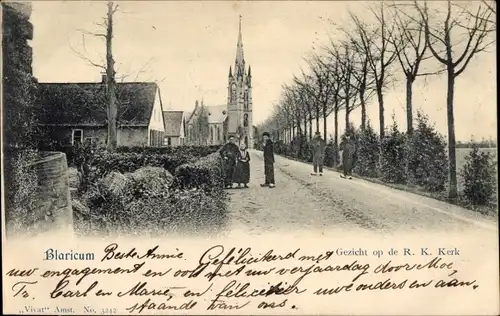 Ak Blaricum Nordholland Niederlande, Blick auf die RC-Kirche