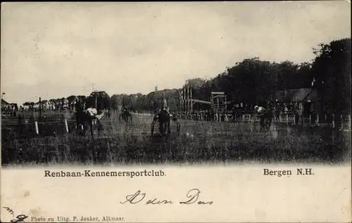 Ak Bergen Nordholland Niederlande, Renbaan Kennemersportclub
