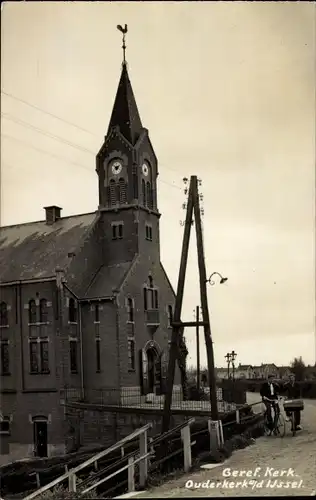 Ak Ouderkerk aan den IJssel Südholland, Geref. Kirche