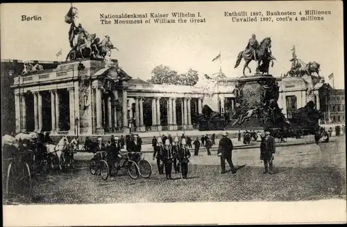 Ak Berlin, Nationaldenkmal Kaiser Wilhelm I.