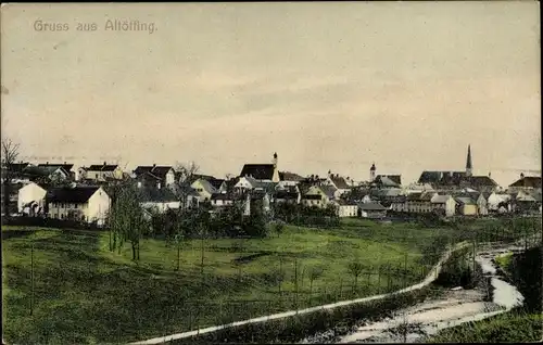 Ak Altötting in Oberbayern, Gesamtansicht