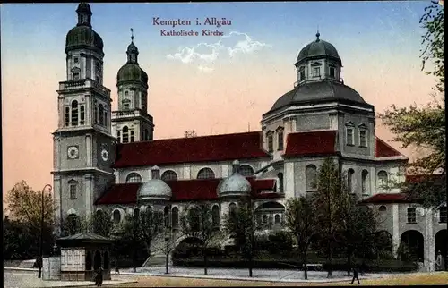 Ak Kempten im Allgäu Schwaben, Katholische Kirche