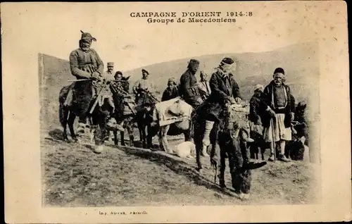 Ak-Orient-Kampagne 1914-1918, Gruppe der Mazedonier