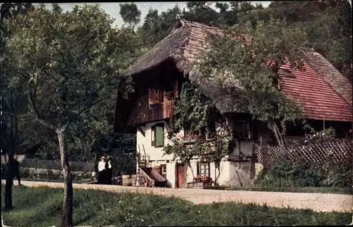 Ak Schwarzwald, Schwarzwaldhaus im Gutachtal