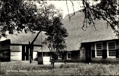 Ak Zweeloo Drenthe, Oud-Aalden, 't Hoes van Hol An