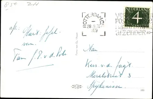 Ak Roon Rhoon Südholland, Schloss