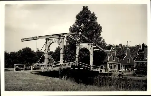 Ak Ouderkerk aan de Amstel Nordholland, Doppelte Zugbrücke