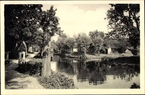 Ak Schutsloot und Belt Overijssel, Flusspartie