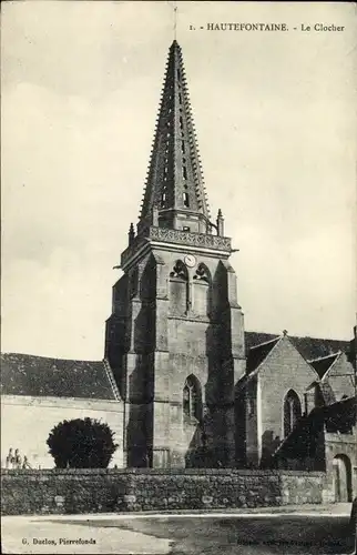 Ak Hautefontaine Oise, Der Glockenturm