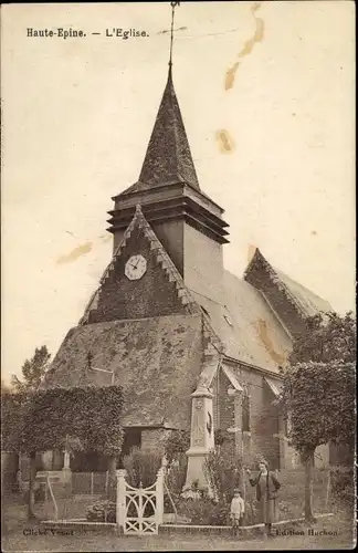 Ak Haute Épine Oise, Die Kirche