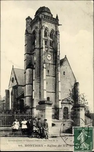 Ak Montigny Oise, Die Kirche