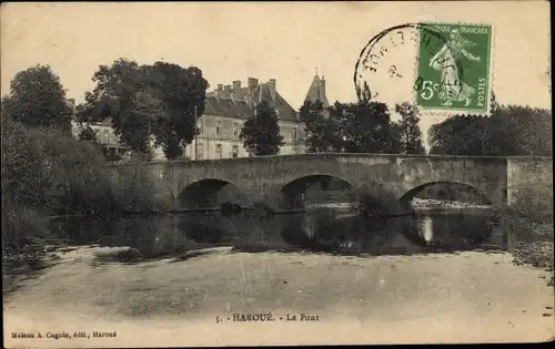 Ak Haroue Meurthe et Moselle, Pont