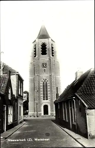 Ak Nieuwerkerk Schouwen-Duiveland Zeeland Niederlande, Weststraat