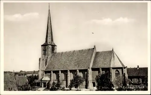 Ak Mijnsheerenland Südholland, Ned. Rev. Kirche