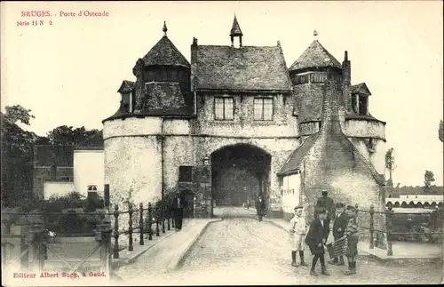 Ak Bruges Brügge Flandern Westflandern, Porte d'Ostende