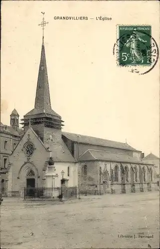 Ak Grandvilliers Oise, Die Kirche