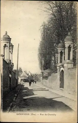 Ak Gouvieux-Oise, Rue de Chantilly