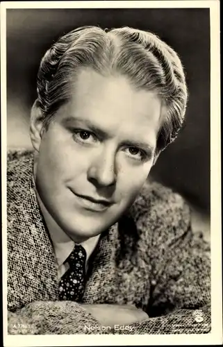 Ak Schauspieler Nelson Eddy, Portrait