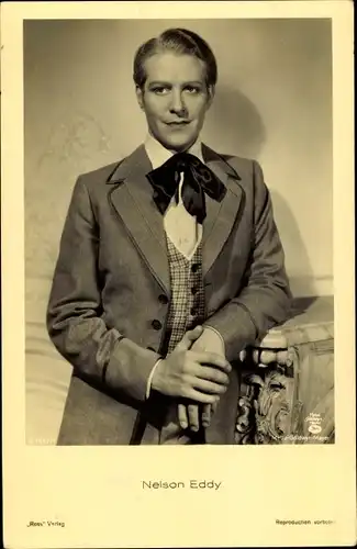Ak Schauspieler Nelson Eddy, Portrait
