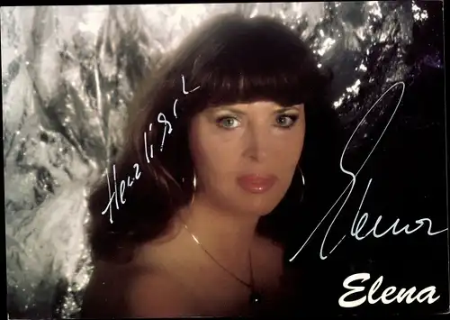 Ak Schauspielerin und Sängerin Elena, Portrait, Autogramm