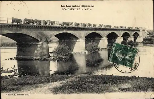 Ak Gondreville Meurthe et Moselle, Pont