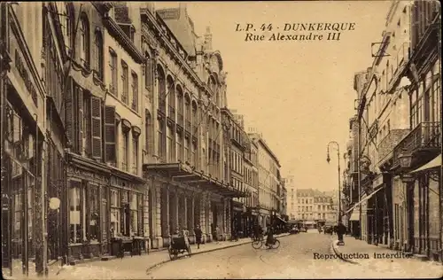 Postkarte Dünkirchen Dünkirchen Nord, Rue Alexandre III