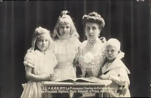 Ak Prinzessin Karl Anton von Hohenzollern Sigmaringen, Josephine von Baden, Stephanie, Albrecht