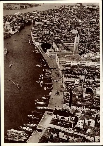 Ak Venezia Venedig Veneto, Luftaufnahme