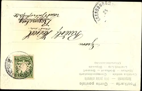 Präge Ak Schwein, Glücksklee, Hufeisen, Kitsch