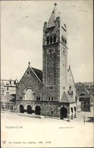 Ak Mannheim in Baden, Johanniskirche