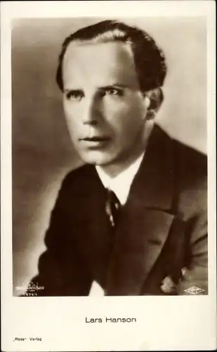 Ak Schauspieler Lars Hanson, Portrait