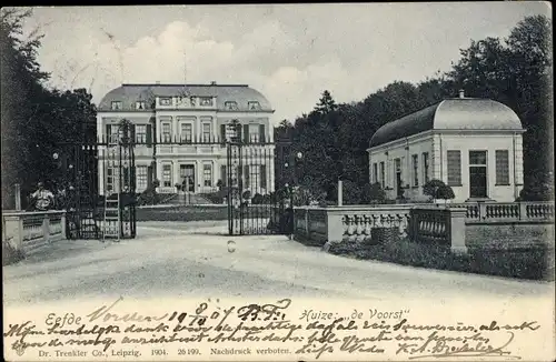 Ak Eefde Zutphen Lochem Gelderland, Huize de Voorst, Schloss, Einfahrtstor