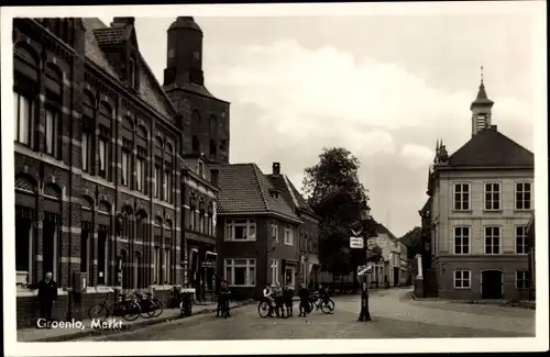 Ak Groenlo Oost Gelre Gelderland, Markt