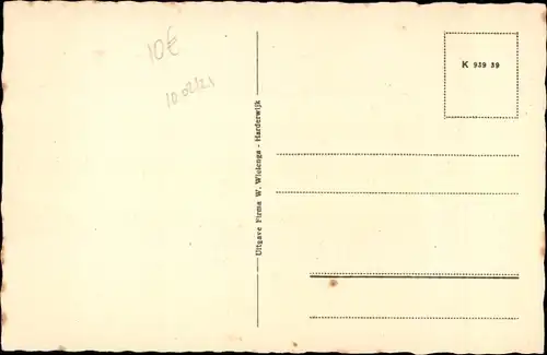 Ak Harderwijk Gelderland, Stationslaan, Lyceum