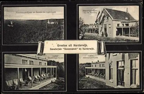 Ak Harderwijk Gelderland, Sanatorium Sonnevanck, Lighal