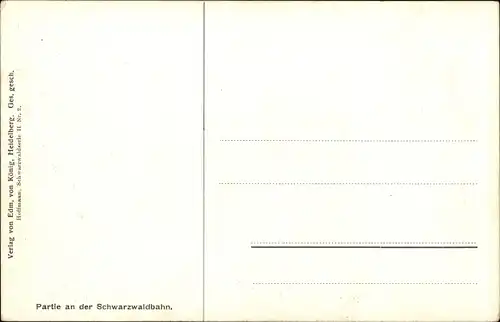 Künstler Ak Hoffmann, H., Schwarzwaldleben, Schwarzwaldbahn, Bauern bei der Grasernte