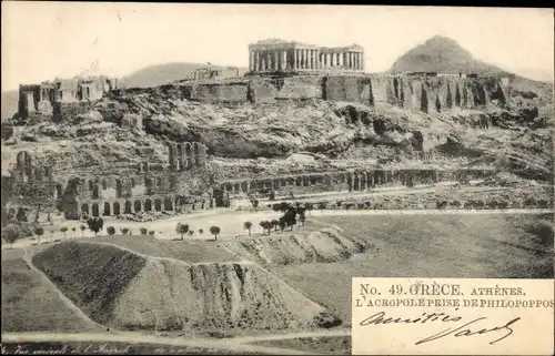 Ak Athen Griechenland, Akropolis, Philopappos