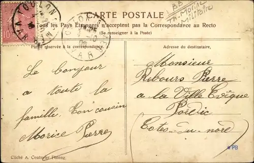 Ak Französisches Kriegsschiff Suffren, Französische Marine