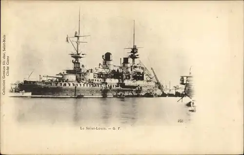 Ak Französisches Kriegsschiff Saint Louis, Französische Marine