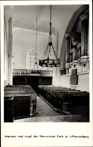 Ak's Heerenberg Gelderland, Innenraum mit Orgel der Hermvorde-Kirche