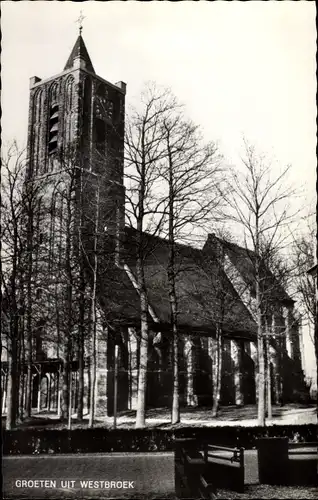 Ak Westbroek Utrecht Niederlande, Kirche
