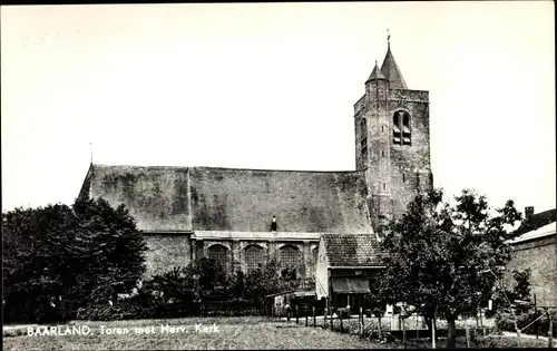 Ak Baarland Zeeland, Toren met Herv. Kerk